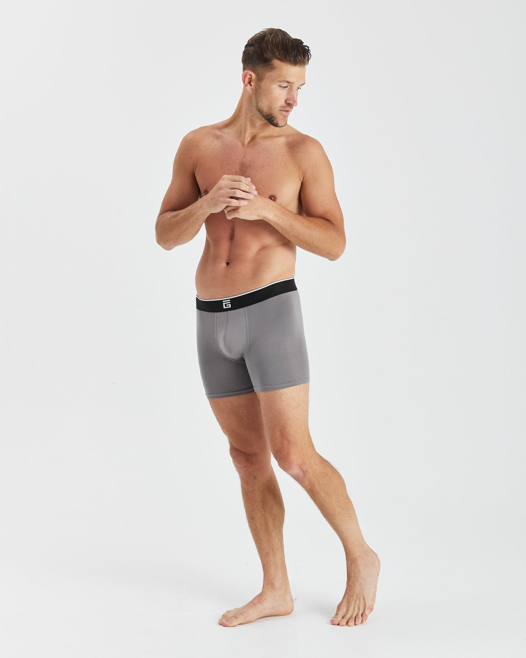 Bamboo Boxers - Blue, White, Grey - 3 Pack