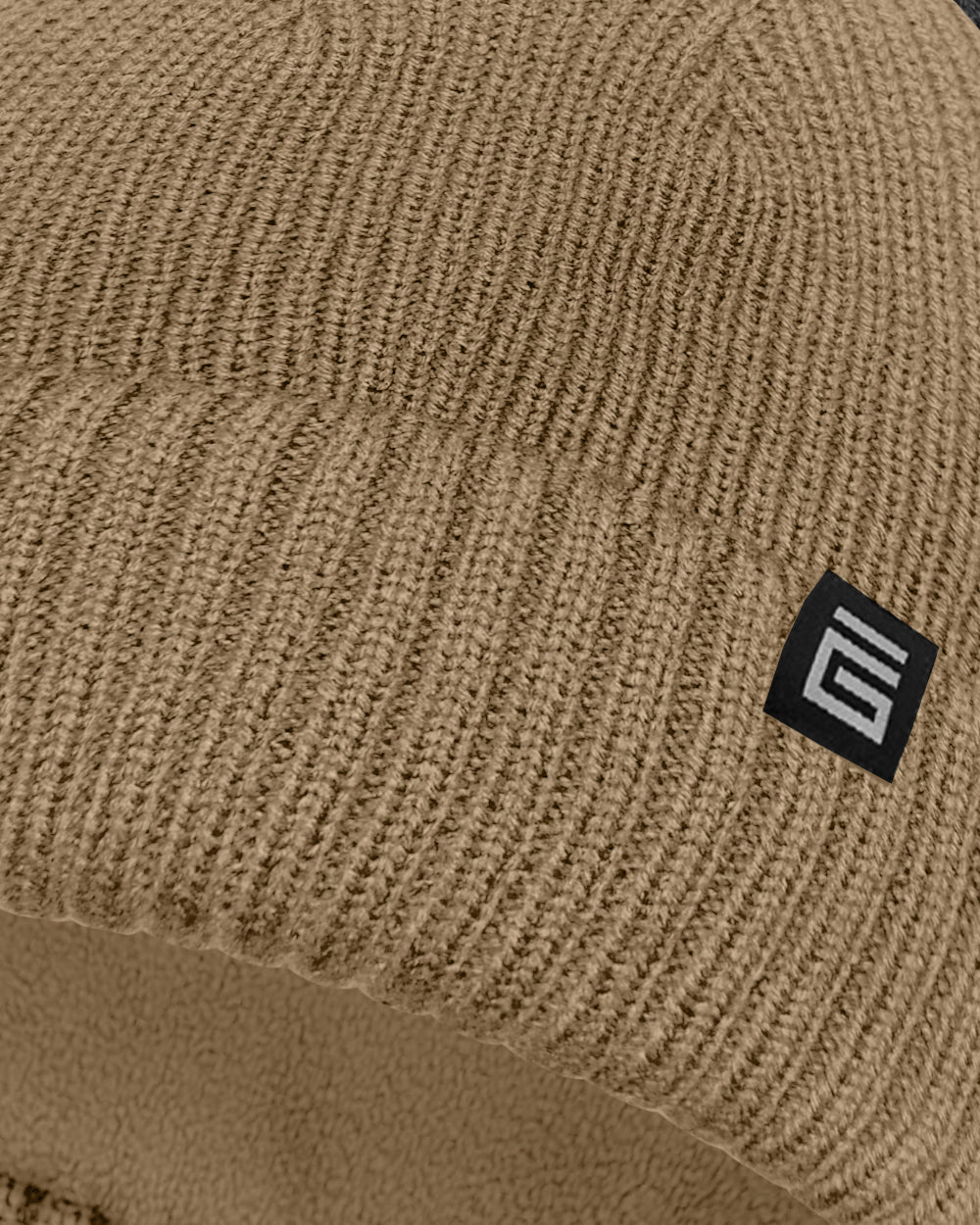 Waterproof Beanie Hat - Sand