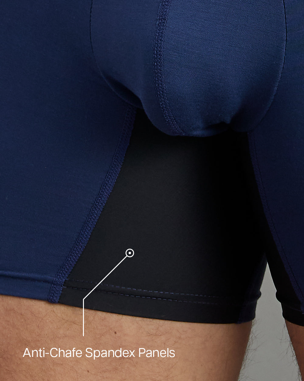 Zero-Chafe™ Bamboo Boxers - Blue