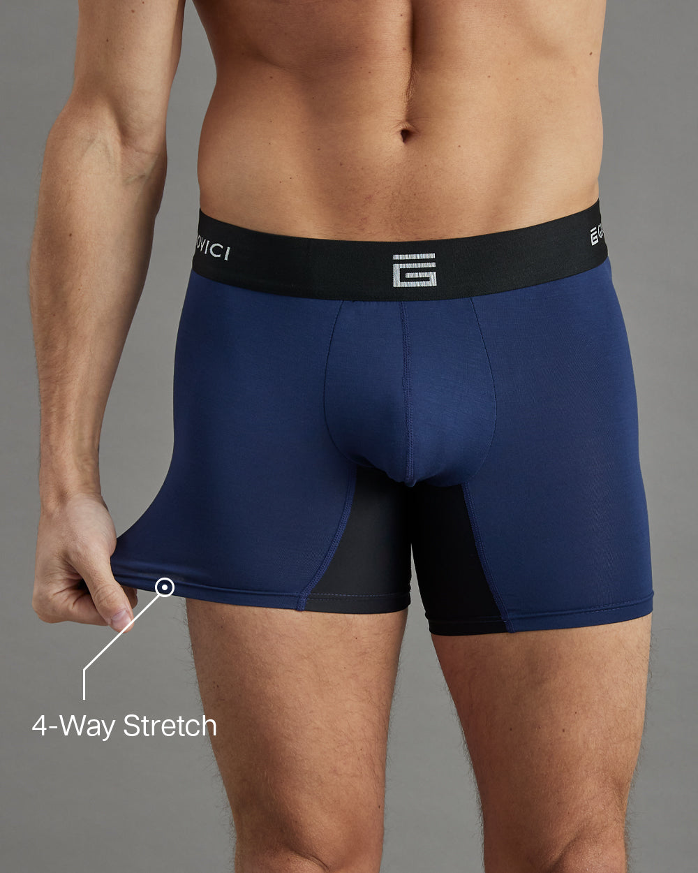 Zero-Chafe™ Bamboo Boxers - Blue