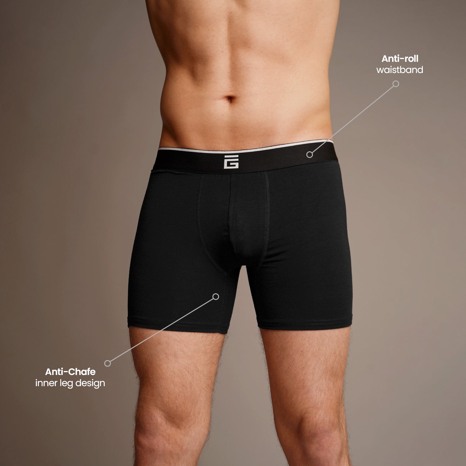 The Bamboo Boxer - Nero Black