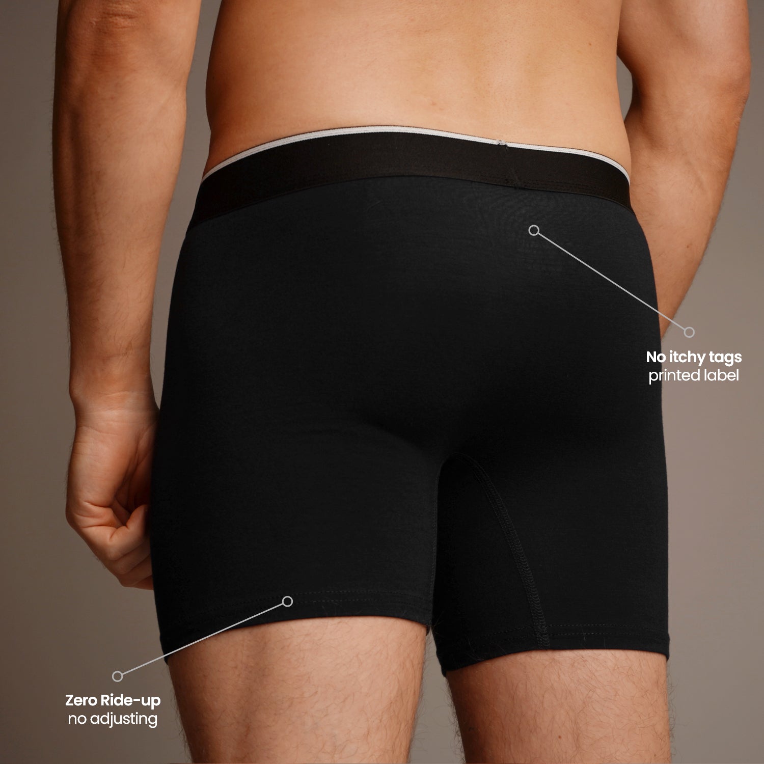The Bamboo Boxer - Nero Black