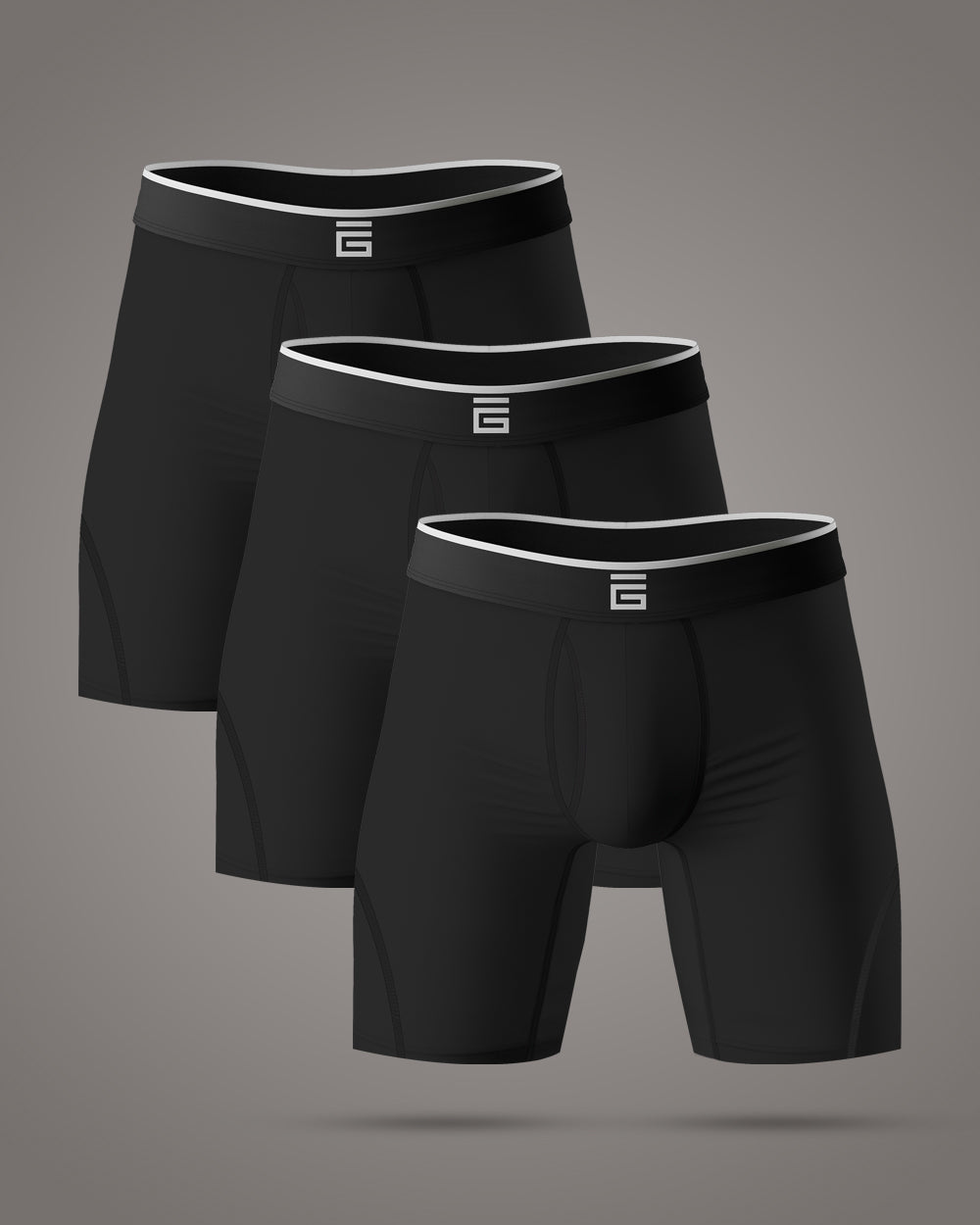 Bamboo Sport Boxer Brief Long with Fly (3 Pack)