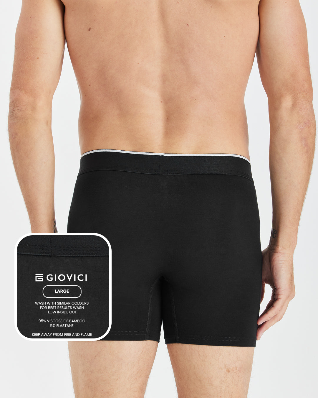 Super-Soft Bamboo Boxer Briefs (3 Pack)