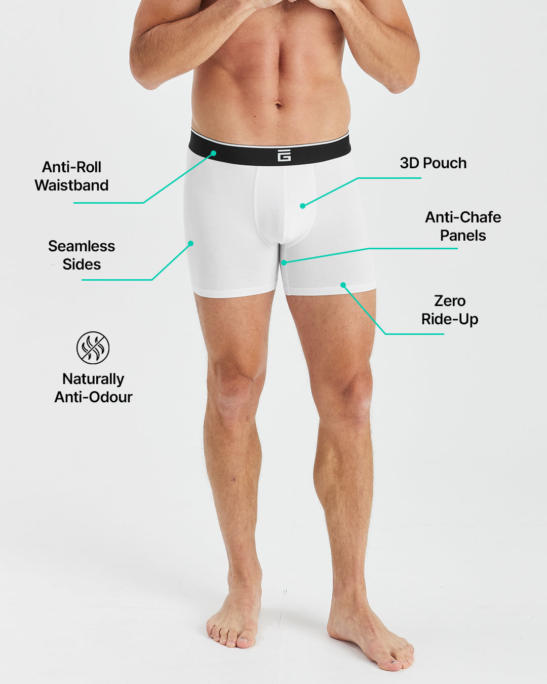 Super-Soft Bamboo Boxer Briefs (3 Pack)