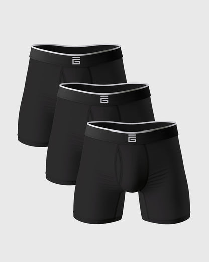 Super Soft Bamboo Boxers with Fly (3 Pack)