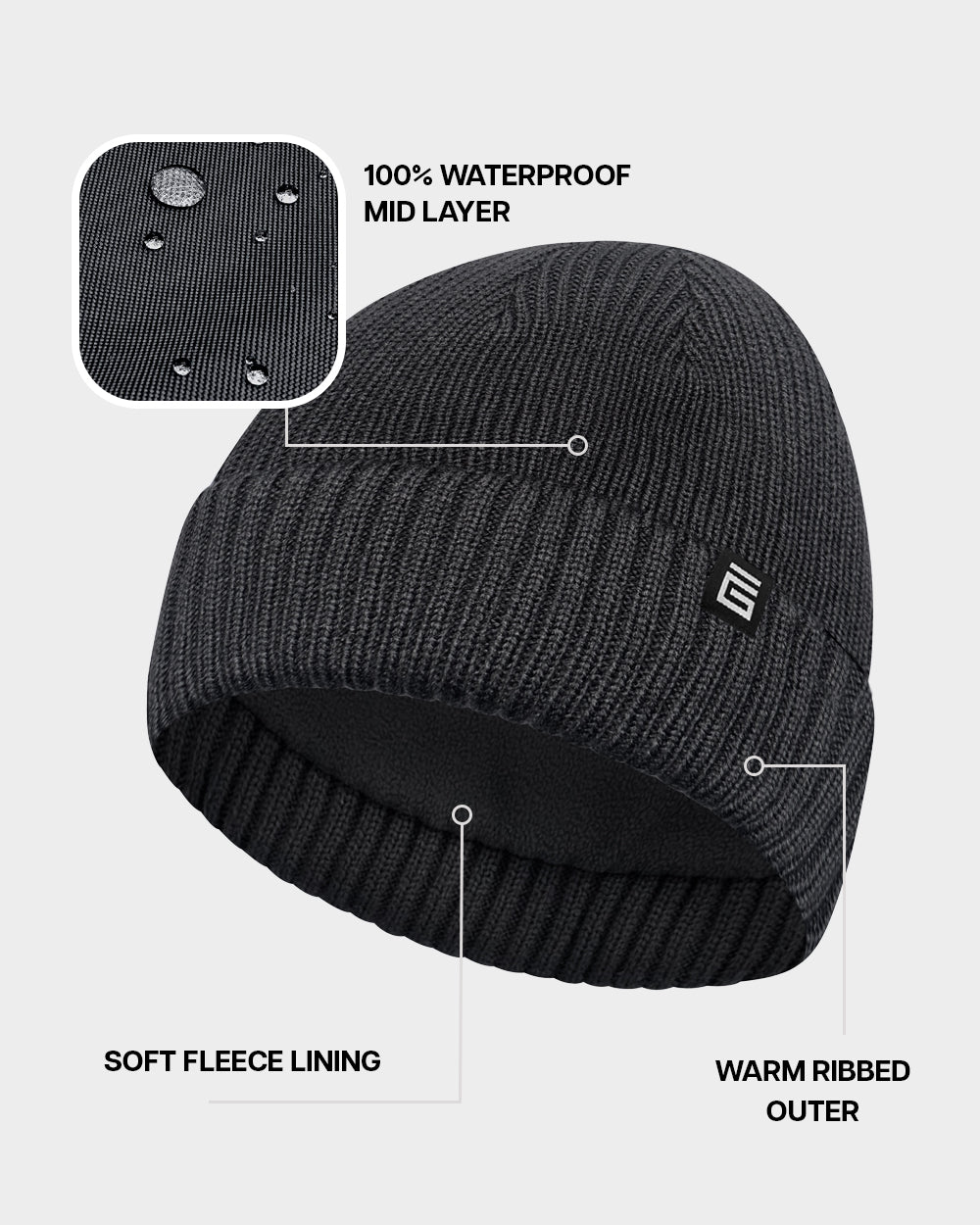 Waterproof Beanie Hat