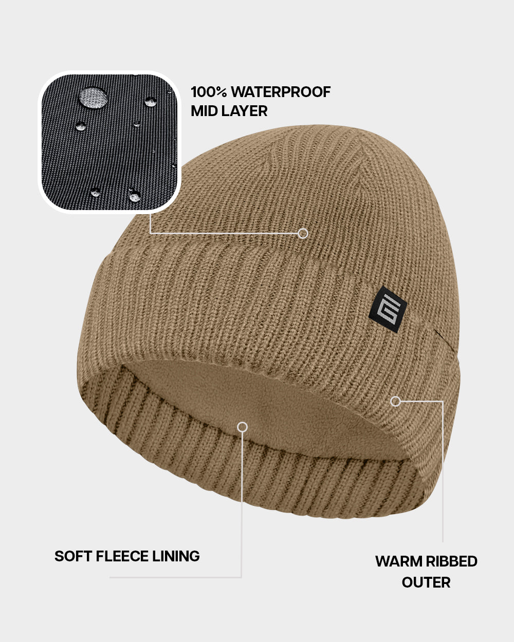 Waterproof Beanie Hat