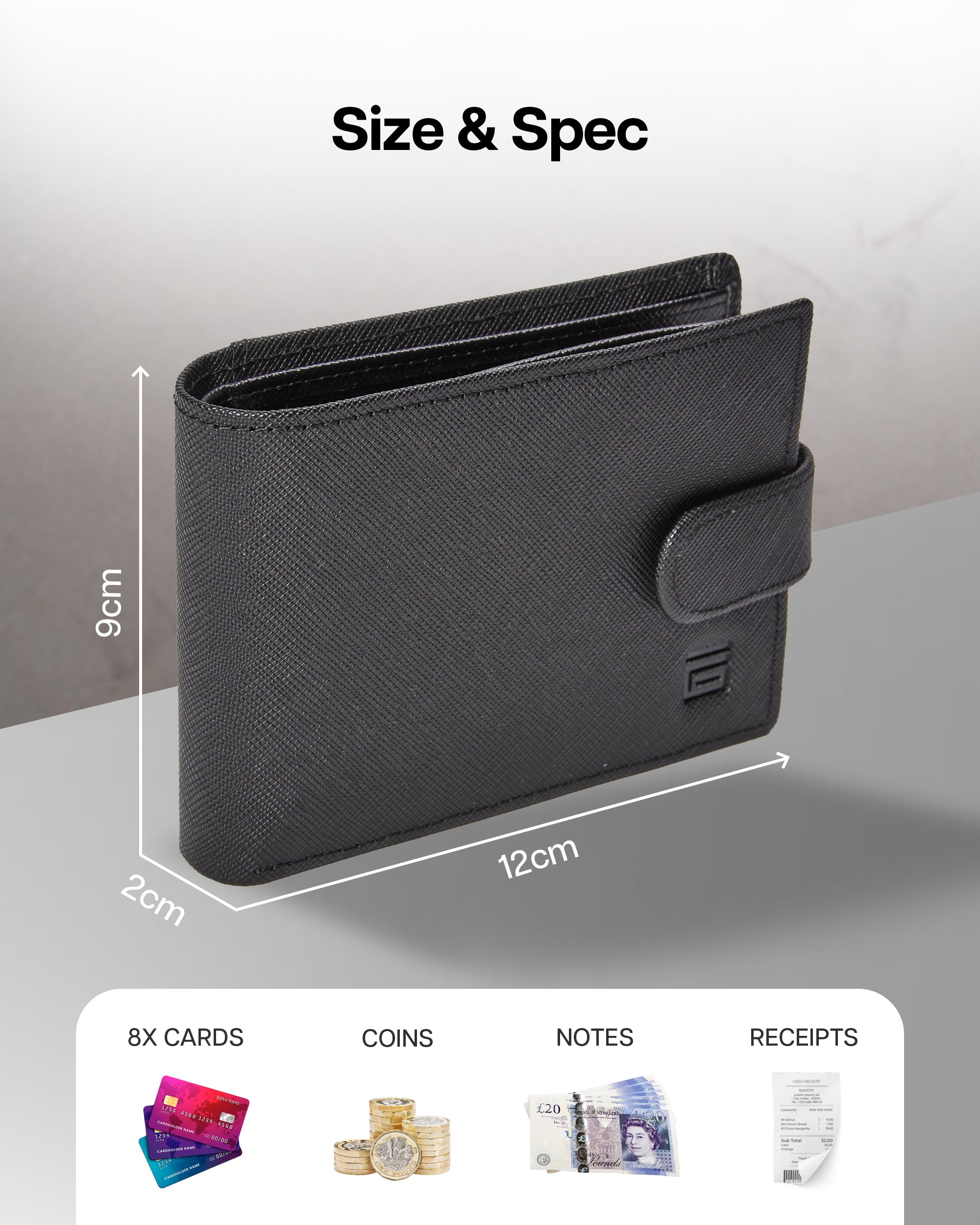 Premium Bi-Fold Leather Wallet