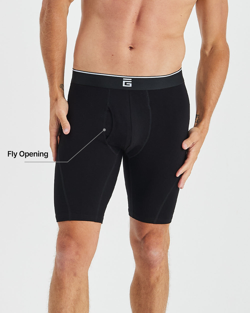 Bamboo Sport Boxer Brief Long with Fly (3 Pack)